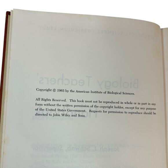 VTG 1963 "Biology Teacher Handbook" by Joseph Scawb Third Edition HC Textbook - Picture 14 of 16